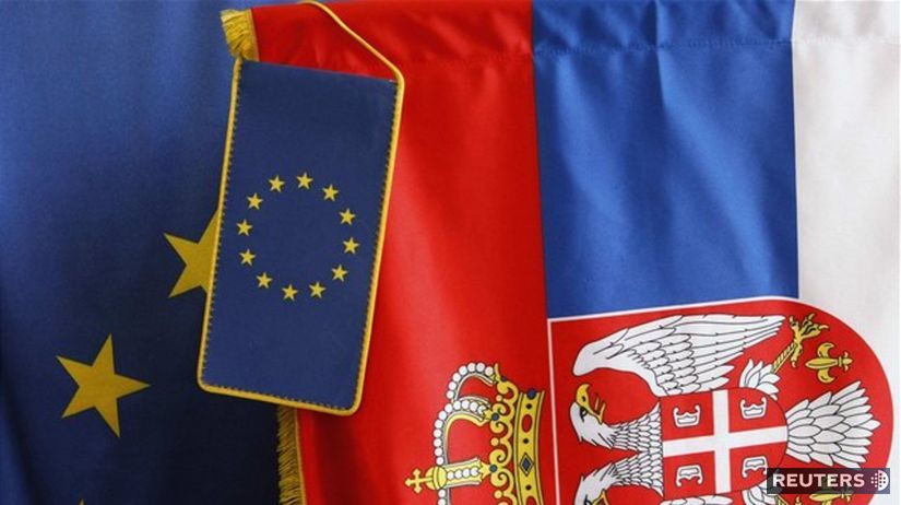 vlajka EÚ, Srbsko