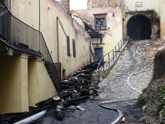 Hrad Krásna Hôrka po ničivom požiari