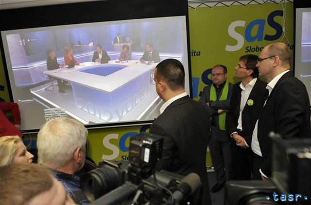 V centrále SaS sledujú prenos STV.
