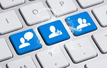 facebook, sociálna sieť, like, chat, komunikácia, online