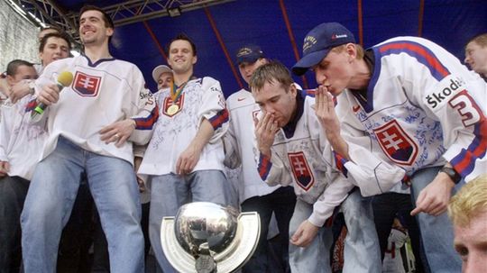 hokejisti, oslavy, namestie 