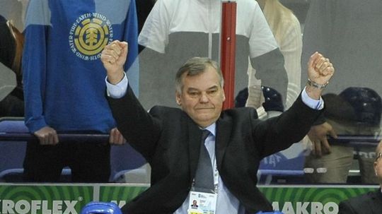 Radosť Vladimíra Vůjteka po záverečnom hvizde...