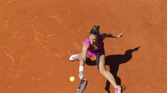 Talianka Sara Erraniová v zápase proti...