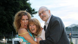 Herečky Gabriela Dzuríková a Táňa Radeva v spoločnosti Františka Kovára. 