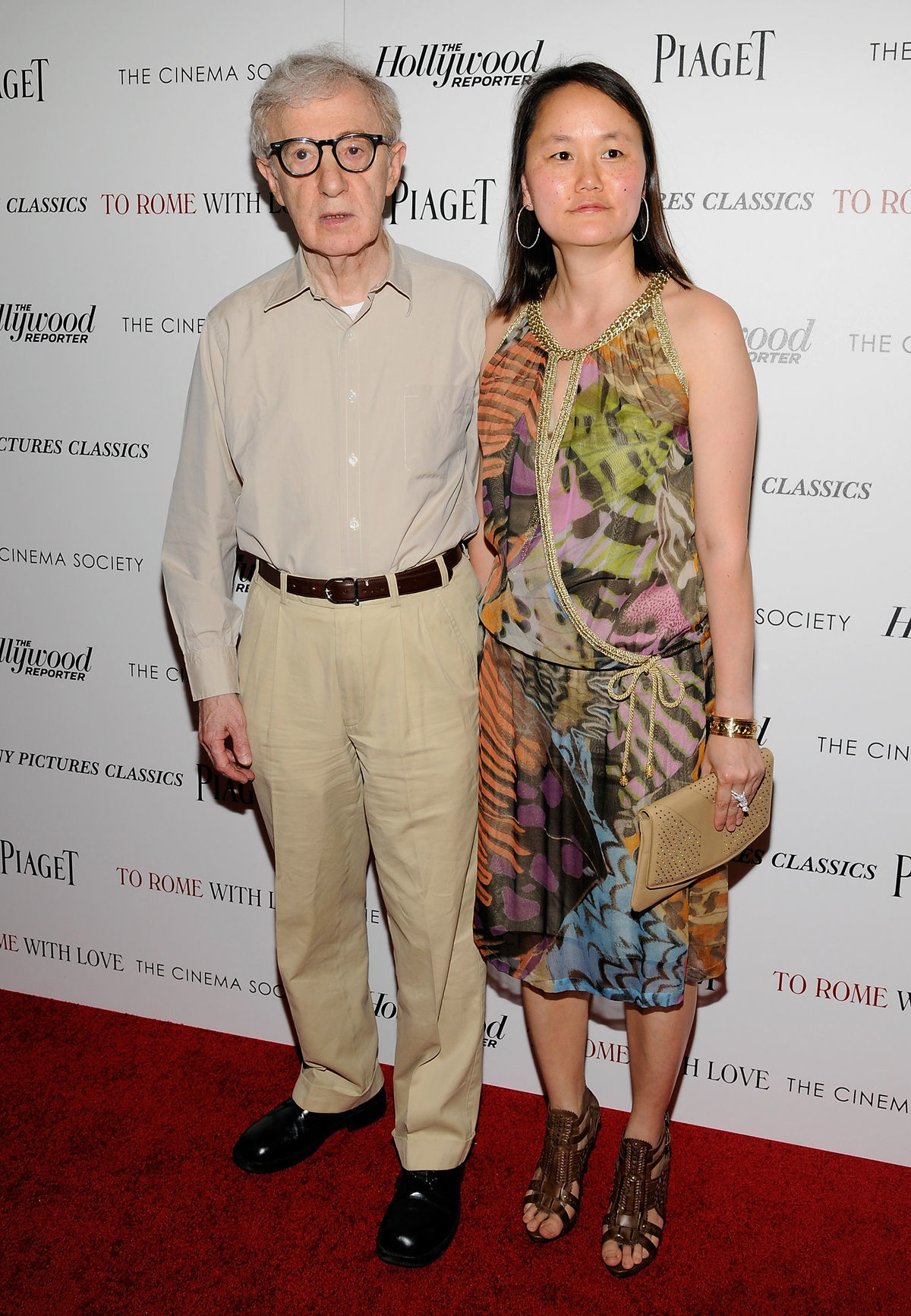 Režisér Woody Allen s manželkou Soon-Yi Previn...