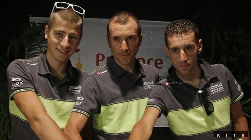 Peter Sagan, Ivan Basso a Vicenzo Nibali