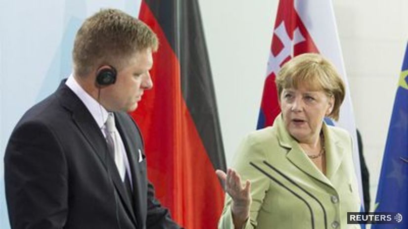 Robert Fico a Angela Merkelová