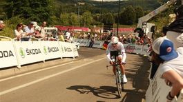 Peter Velits počas časovky.