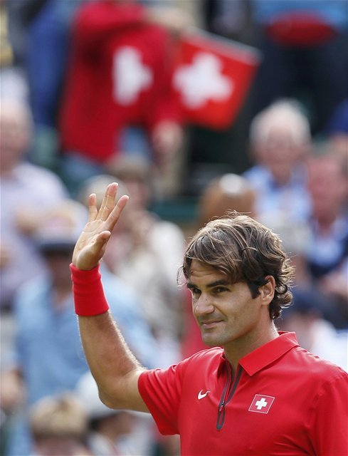 Gesto klame, Federer sa ešte zďaleka nelúči.