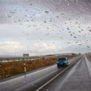 auto, dážď, cesta