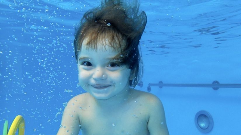 plávanie, dieťa, kurz plávania, pod vodou