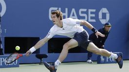 Andy Murray sa načahuje za loptičkou.