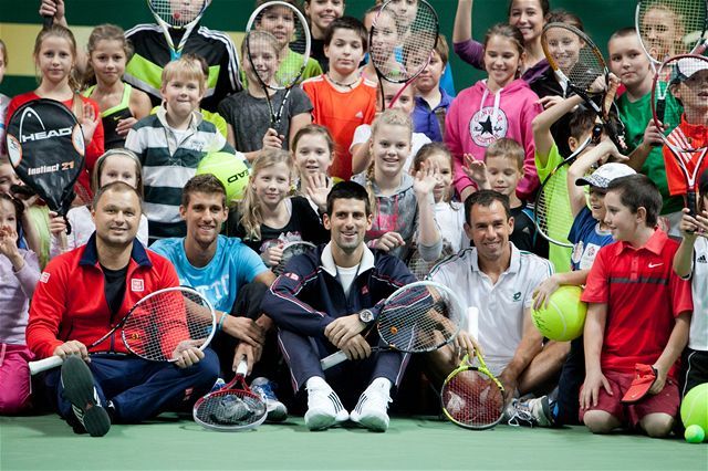 Tréner Vajda, Kližan, Djokovič a Hrbatý s...