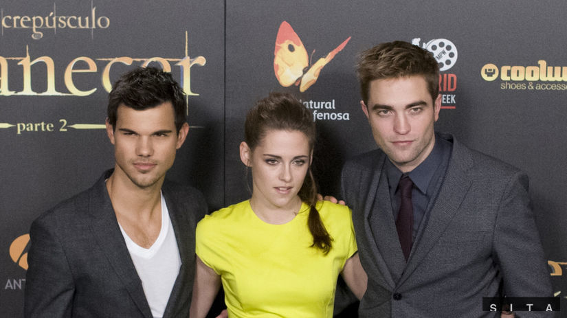 Taylor Lautner, Kristen Stewart a Robert Pattinson