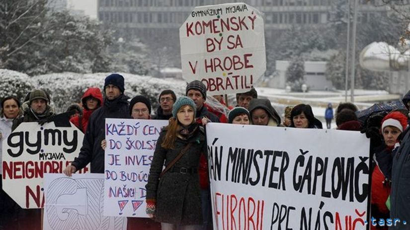 protest, gymnázium Púchov