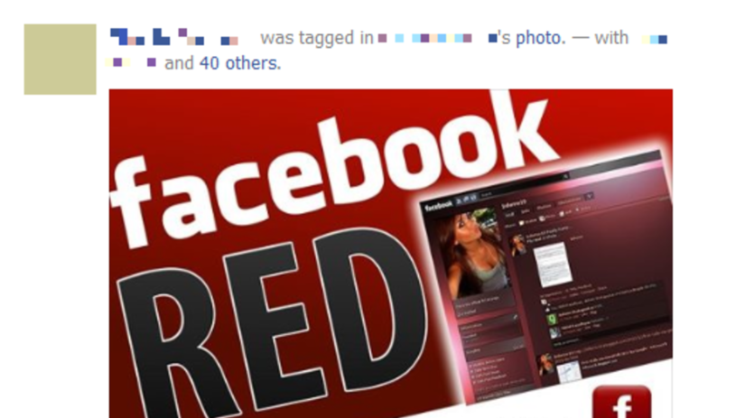 Facebook RED, vírus, spyware, malvér