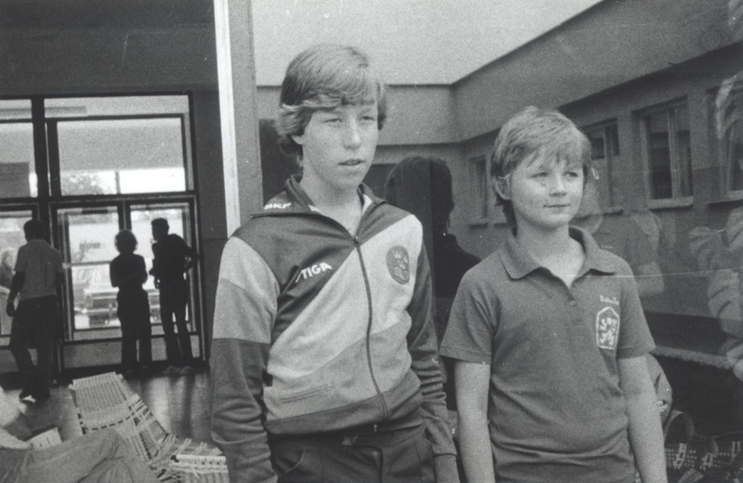 S budúcou švédskou hviezdou Janom-Owem Waldnerom.