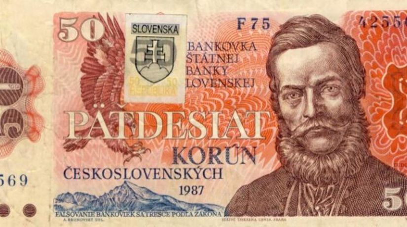 Československo, koruna, kolok