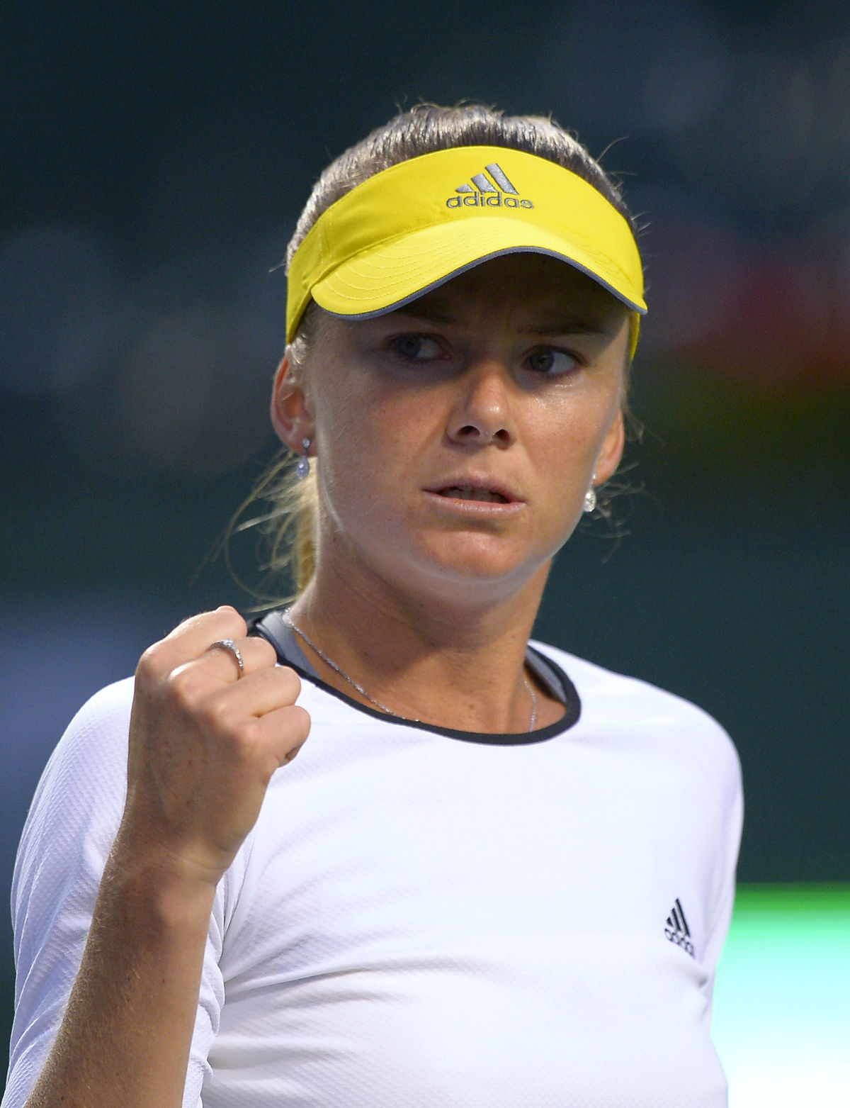Daniela Hantuchová a jej víťazné gesto.