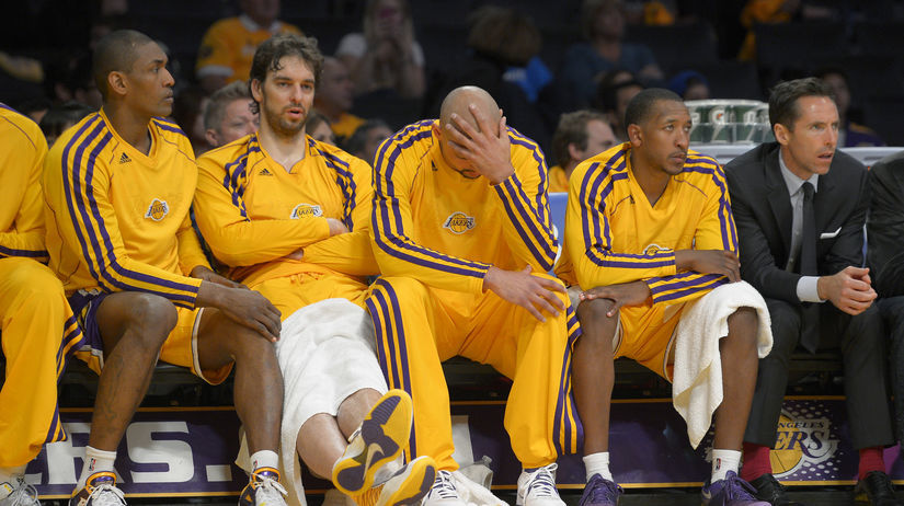 Lakers, basketbal, smútok