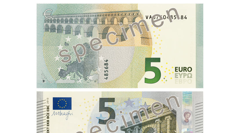 Nová päťeurová bankovka, séria Európa, euro,...