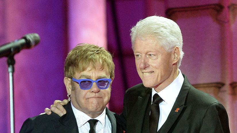 Bill Clinton a Elton John