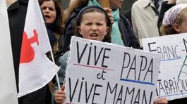 Paríž, protest proti sobášom homosexuálov