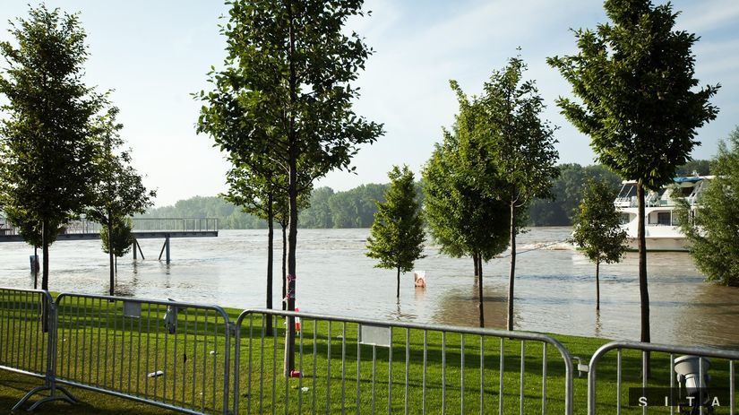 záplavy, povodne, Bratislava, Dunaj
