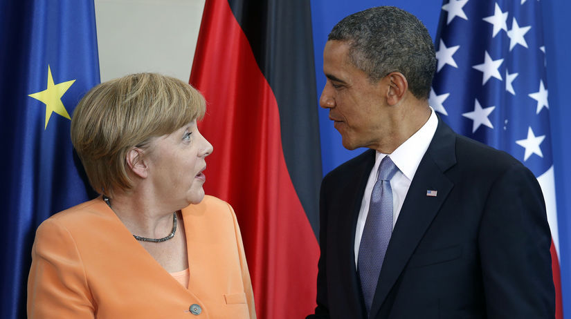 Obama, Merkelová