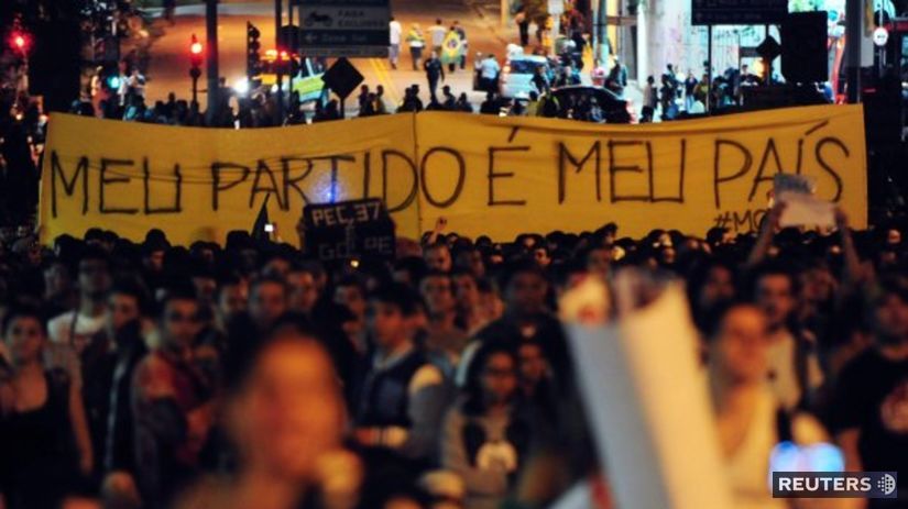 Brazília, protesty