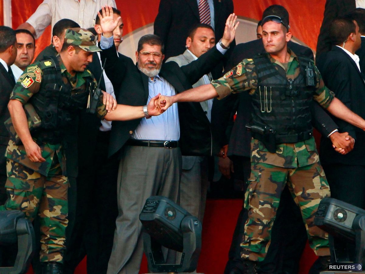 Zosadený egyptský prezident Muhammad Mursí...