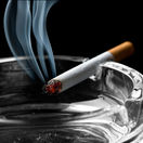 cigareta, fajčenie, nikotín, dym, popolník