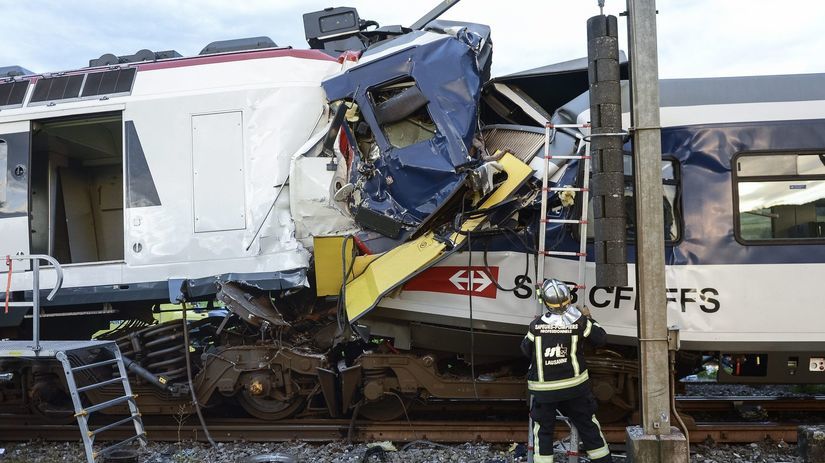 Švajčiarsko, vlaky, havária, nehoda