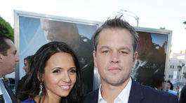 Matt Damon a jeho manželka Luciana Barroso