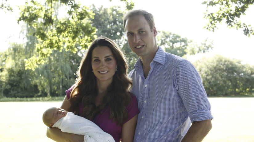 princ William, princ George a vojvodkyňa Catherine