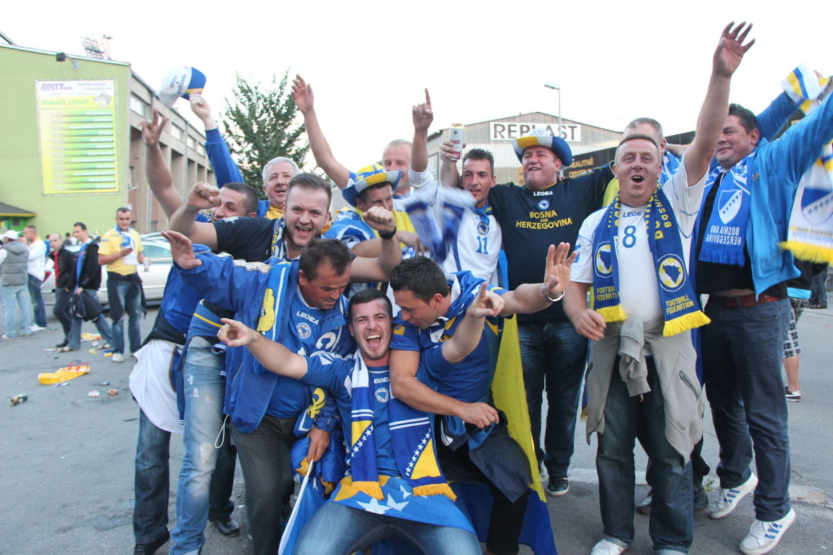 Fanúšikovia Bosny a Hercegoviny v utorok...