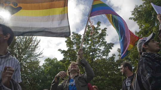 Účastníci pochodu na Hviezdoslavovom námestí. 