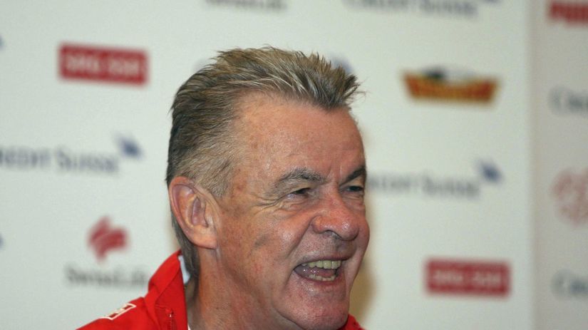 Tréner Švajčiarov Ottmar Hitzfeld.