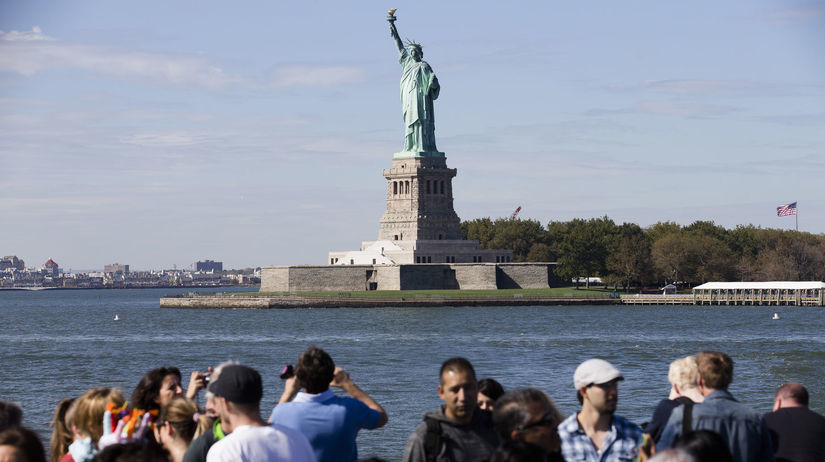 socha slobody, USA, new york, turisti, amerika