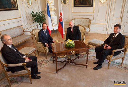 Prezident Francúzska François Hollande (druhý...