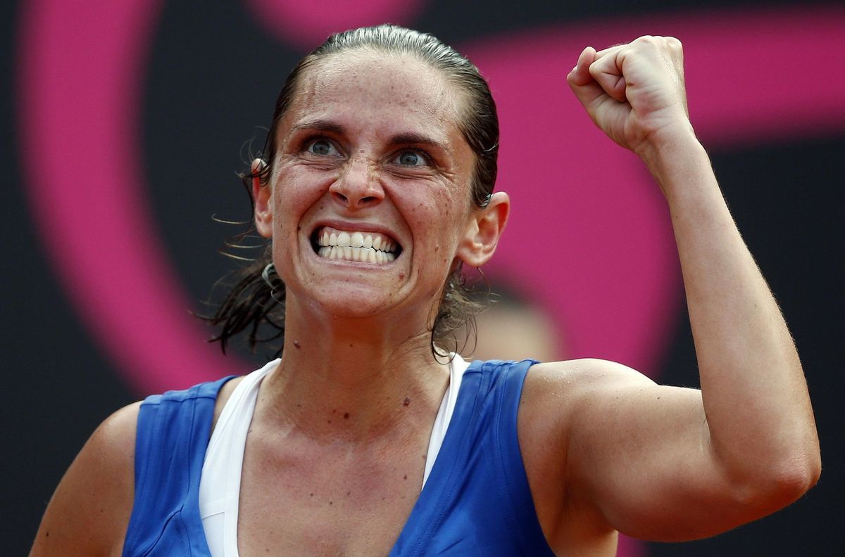 Víťazné gesto Talianky Roberty Vinciovej.