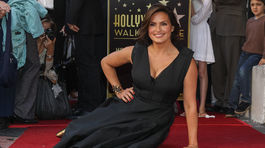 Herečka Mariska Hargitay so svojou hviezdou. 