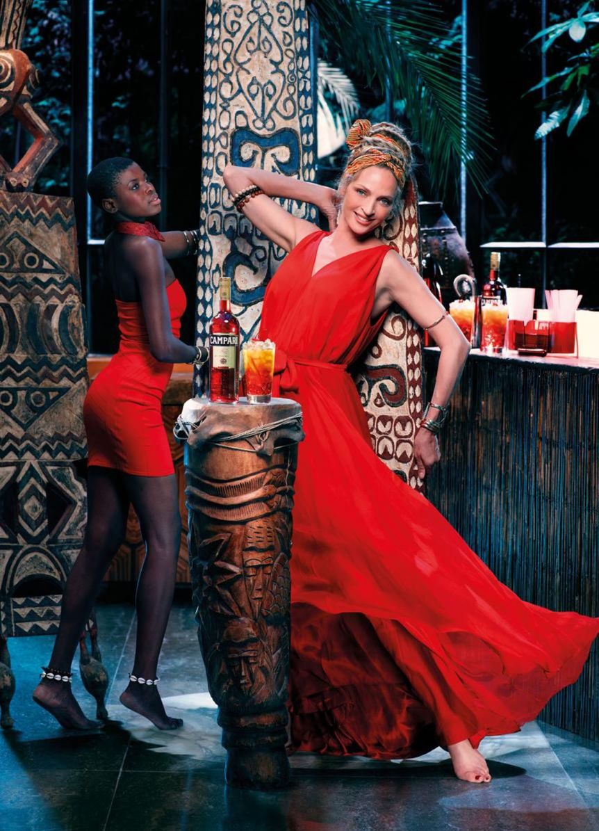 Herečka Uma Thurman v novom kalendári Campari...
