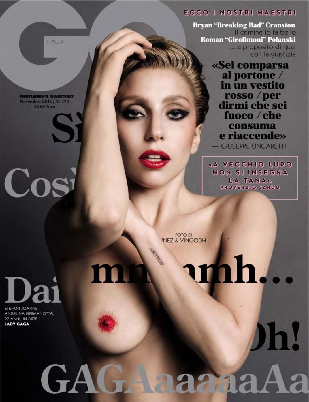 Speváčka Lady Gaga na titulnej strane magazínu...