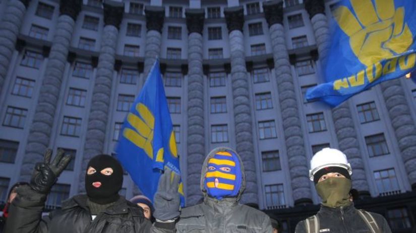Ukrajina, protest, demonštranti