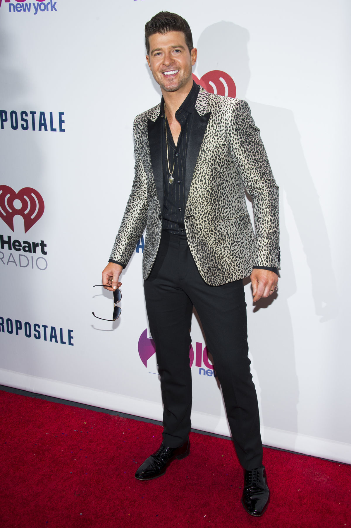 Robin Thicke nechýbal na akcii v New Yorku....