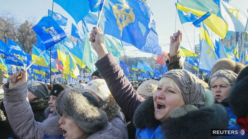 Ukrajina, demonštrácia