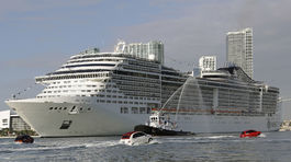 60 000 vajíčok, 2 a pol tony slaniny. Koľko sa zje na najväčšej výletnej lodi?