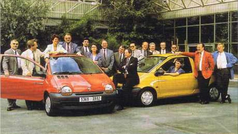 Sériové Twingo, predstavené v roku 1992,...