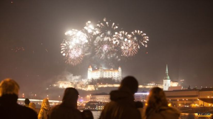 ohňostroj, Bratislava, Nový rok